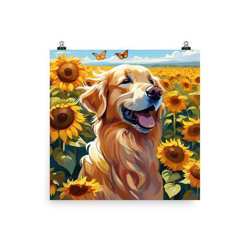 PugMug Custom Golden Retriever Poster