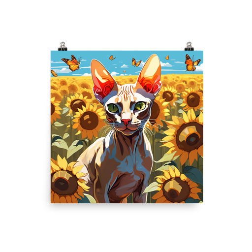 PugMug Custom Tabby Sphynx Cat Poster
