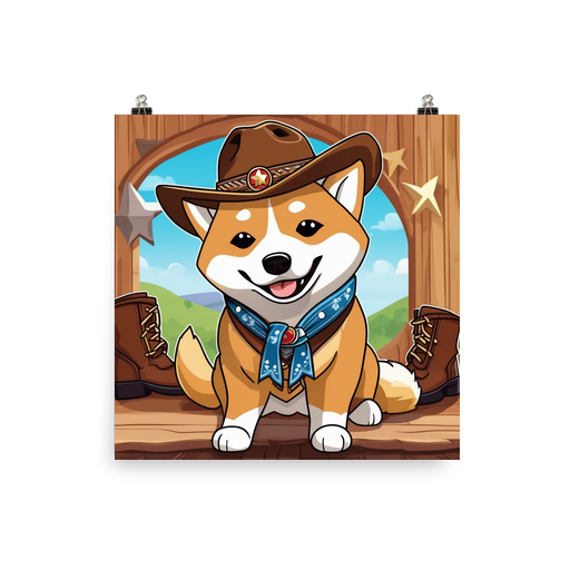 PugMug Custom Shiba Inu Poster