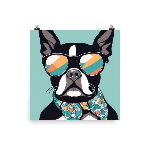 PugMug Custom Boston Terrier Poster