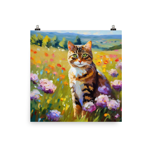 PugMug Custom Tabby Companion Cat Poster