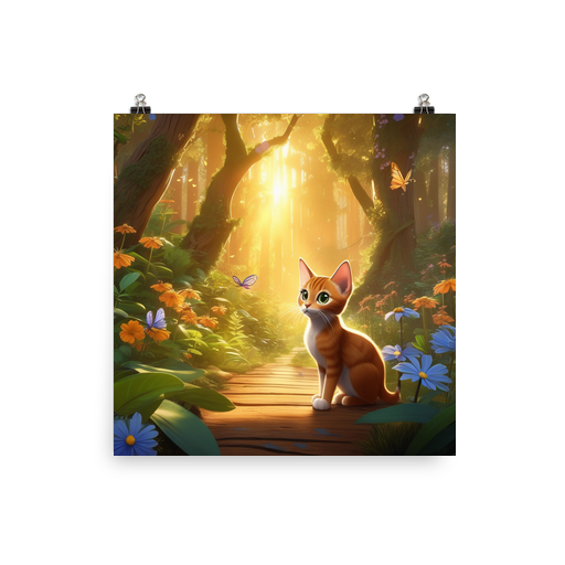 PugMug Custom Tabby Abyssinian Cat Poster