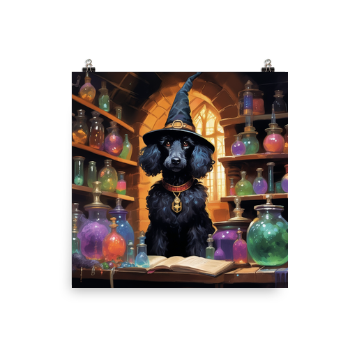 PugMug Custom Black Poodle Poster