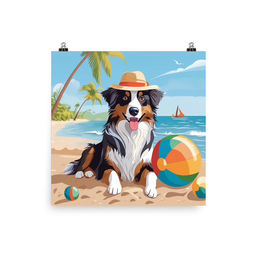 PugMug Custom Australian Shepherd Dog Poster