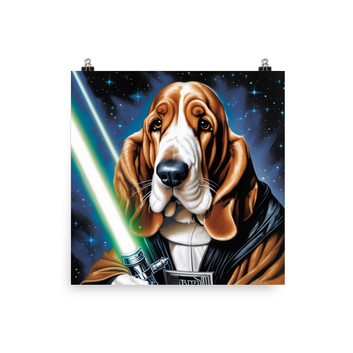 PugMug Custom Basset Hound Poster