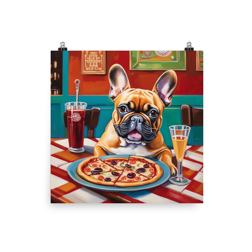 PugMug Custom Tan French Bulldog Poster