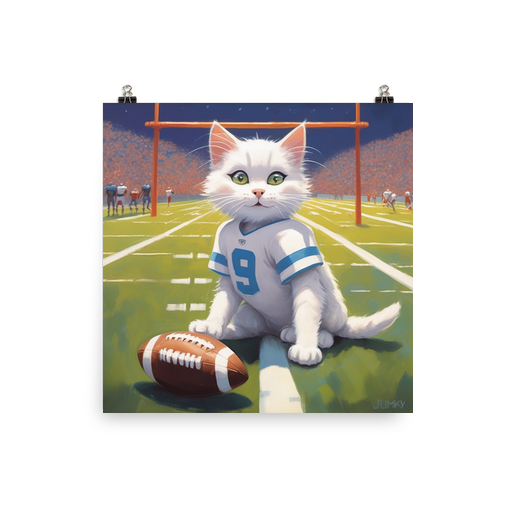 PugMug Custom White Companion Cat Poster