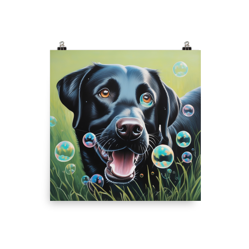 PugMug Custom Black Labrador Retriever Poster