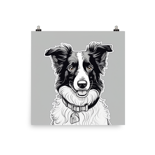PugMug Custom Border Collie Poster