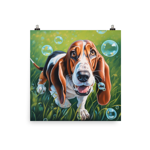 PugMug Custom Basset Hound Poster