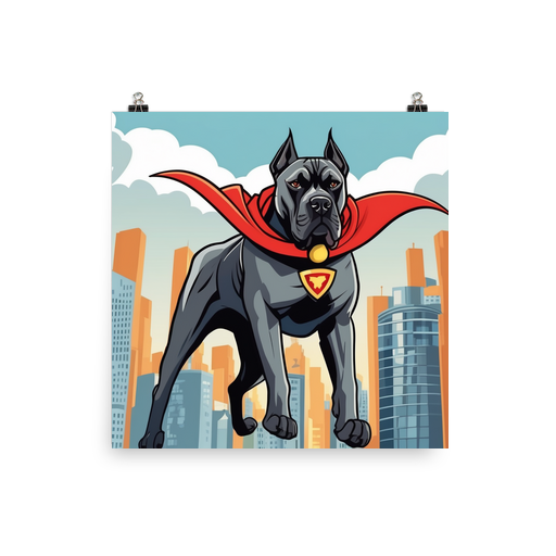 PugMug Custom Cane Corso Poster