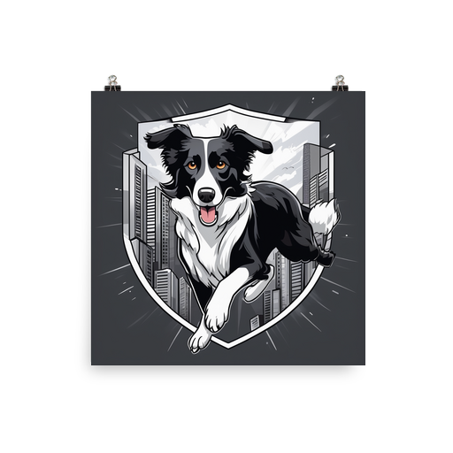 PugMug Custom Border Collie Poster