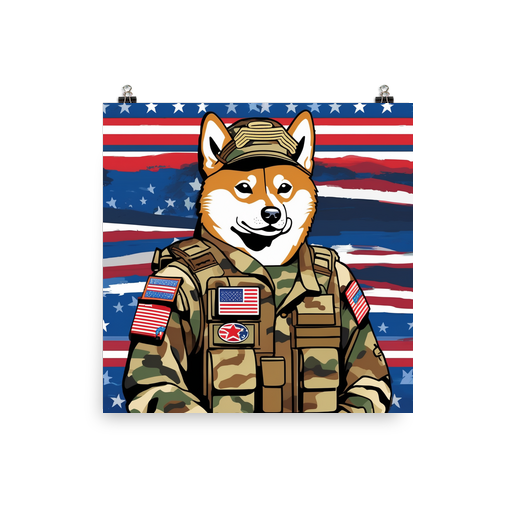 PugMug Custom Shiba Inu Poster