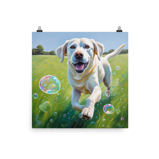 PugMug Custom White Labrador Retriever Poster