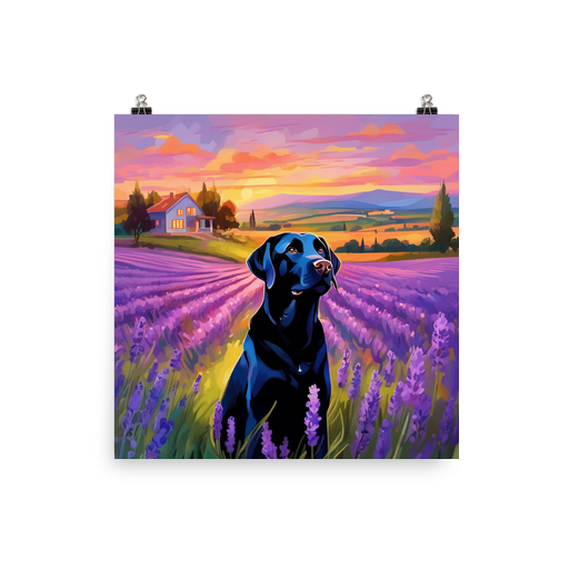 PugMug Custom Black Labrador Retriever Poster