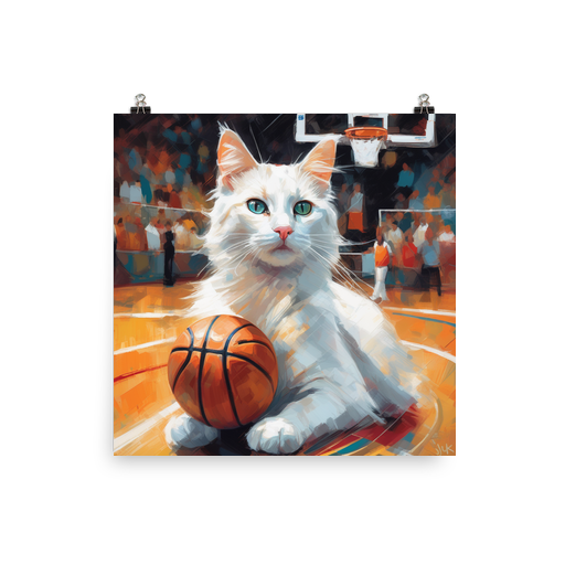 PugMug Custom White Companion Cat Poster