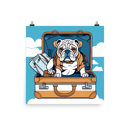 PugMug Custom Bulldog Poster