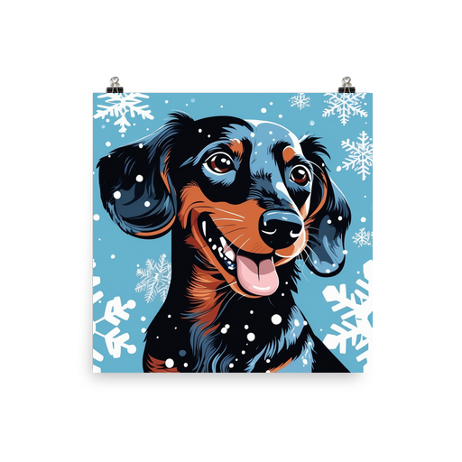 PugMug Custom Black Dachshund Poster
