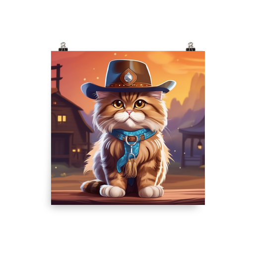 PugMug Custom Tabby Persian Cat Poster