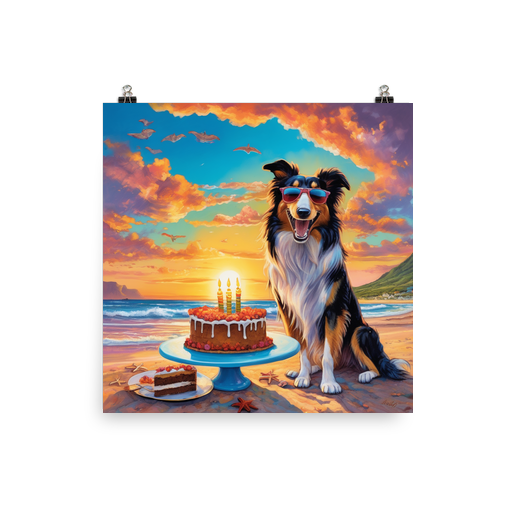 PugMug Custom Collie Poster