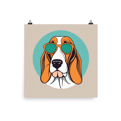 PugMug Custom Basset Hound Poster