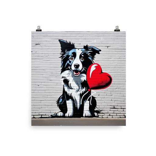PugMug Custom Border Collie Poster