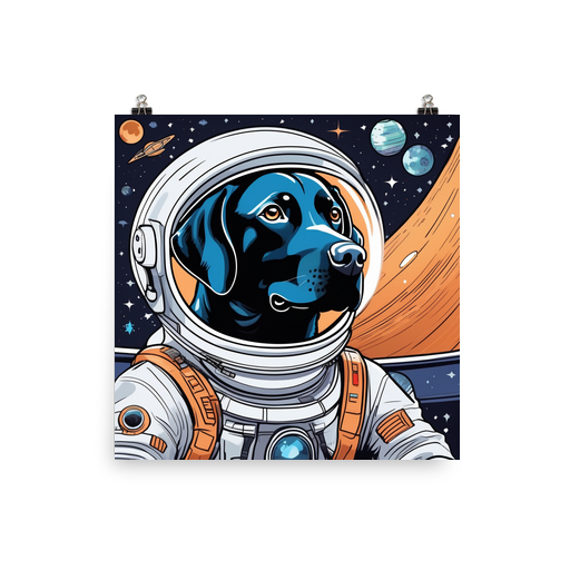 PugMug Custom Black Labrador Retriever Poster