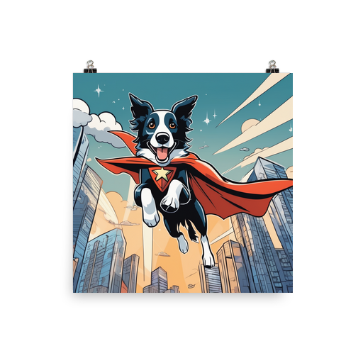 PugMug Custom Border Collie Poster