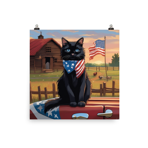PugMug Custom Black Ragdoll Cat Poster