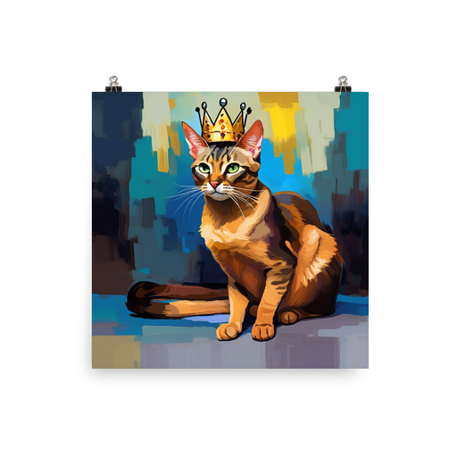 PugMug Custom Tabby Abyssinian Cat Poster