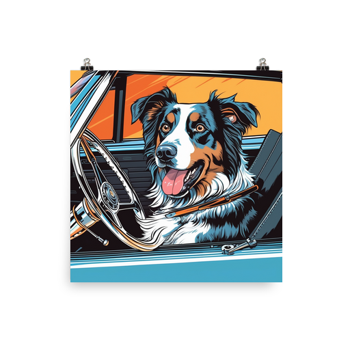 PugMug Custom Australian Shepherd Dog Poster