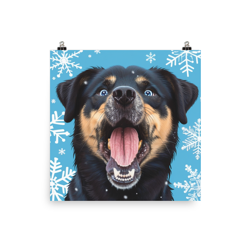 PugMug Custom Blue Poster