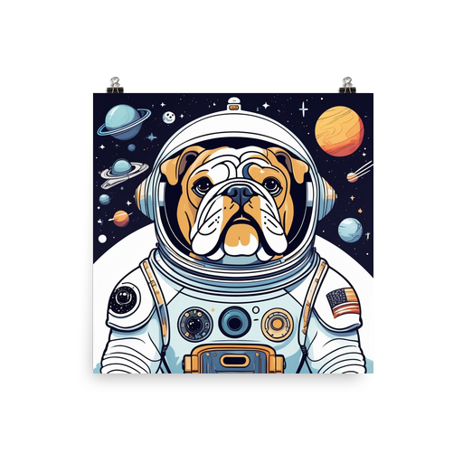 PugMug Custom Bulldog Poster