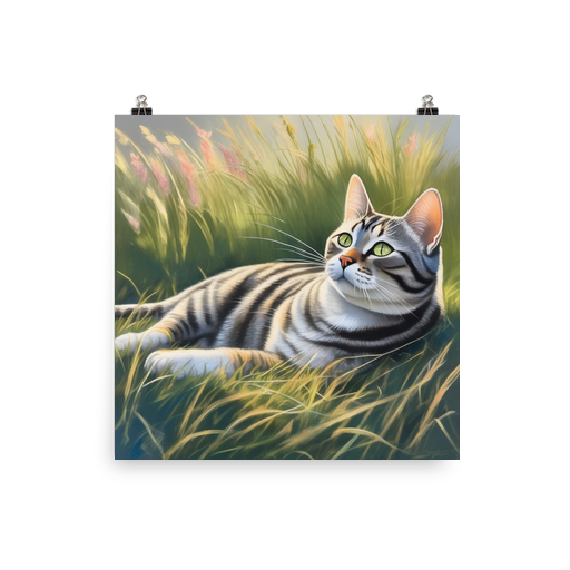 PugMug Custom Tabby American Shorthair Cat Poster