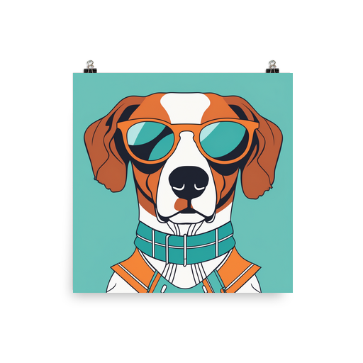 PugMug Custom Brittany Dog Poster