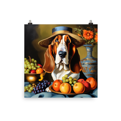 PugMug Custom Basset Hound Poster