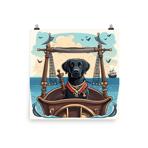 PugMug Custom Black Labrador Retriever Poster