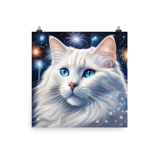 PugMug Custom White Ragdoll Cat Poster