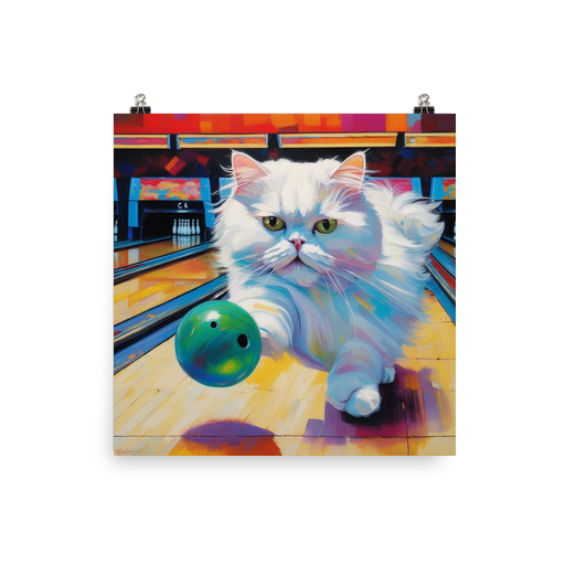 PugMug Custom White Persian Cat Poster