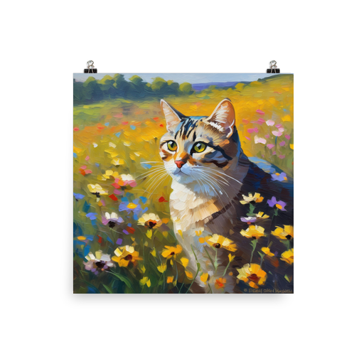 PugMug Custom Tabby American Shorthair Cat Poster