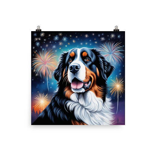 PugMug Custom Bernese Mountain Dog Poster