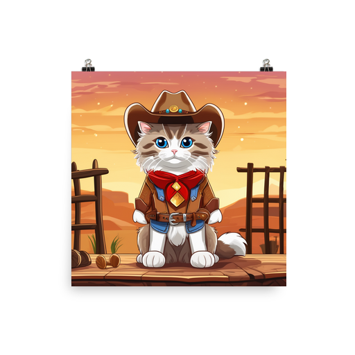 PugMug Custom Tabby Ragdoll Cat Poster