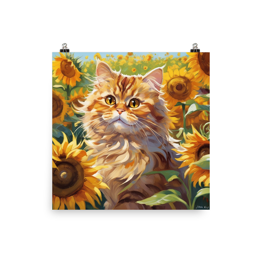 PugMug Custom Tabby Persian Cat Poster