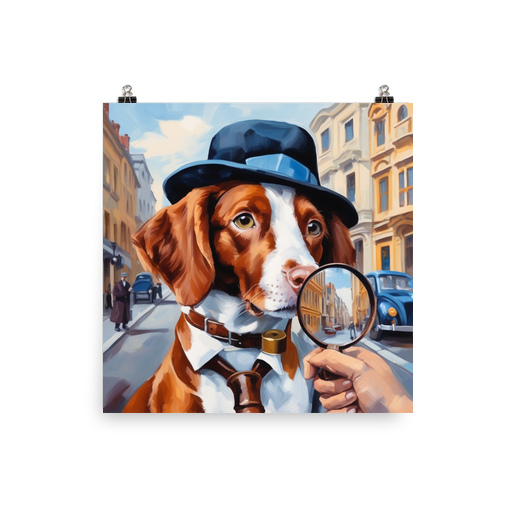 PugMug Custom Brittany Dog Poster