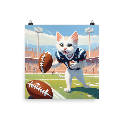 PugMug Custom White Companion Cat Poster