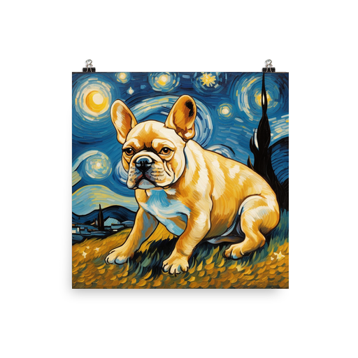 PugMug Custom Tan French Bulldog Poster