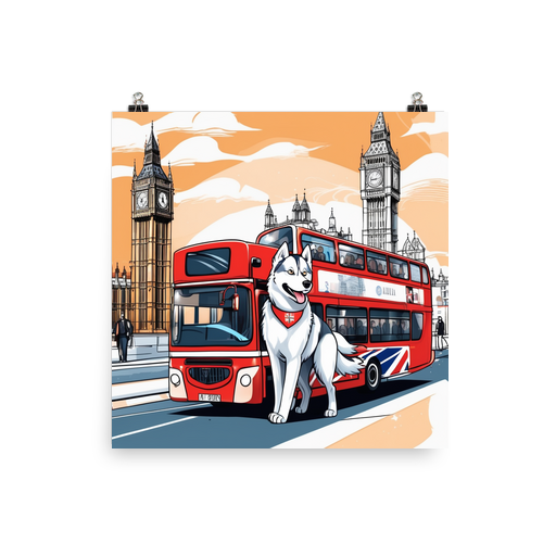 PugMug Custom Siberian Husky Poster