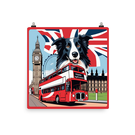 PugMug Custom Border Collie Poster