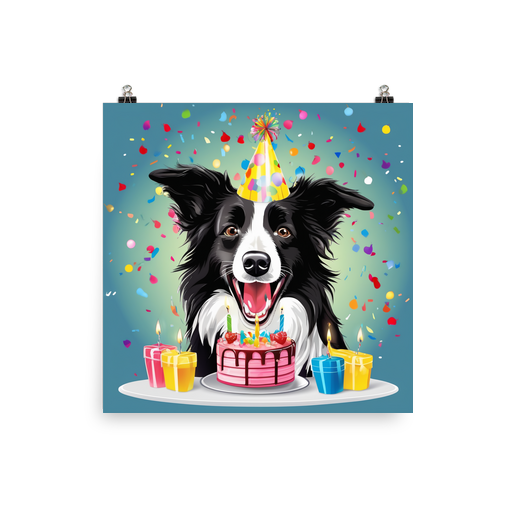 PugMug Custom Border Collie Poster