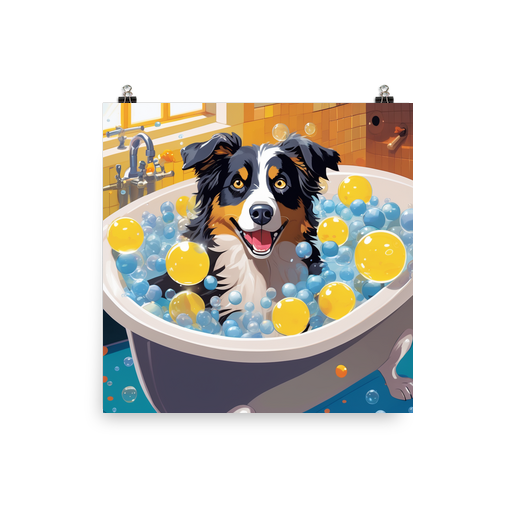 PugMug Custom Australian Shepherd Dog Poster